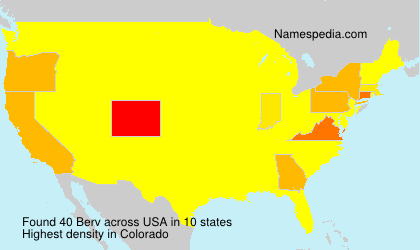 Surname Berv in USA Surname Berv in USA