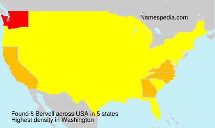 Surname Bervell in USA Surname Bervell in USA