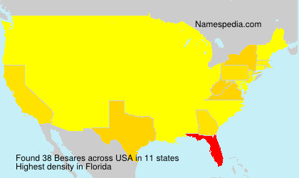 Surname Besares in USA Surname Besares in USA