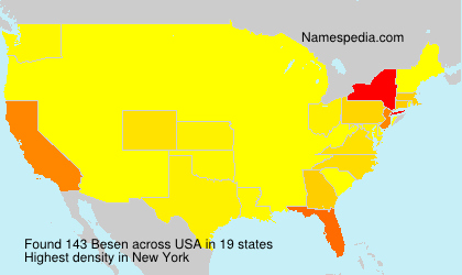 Surname Besen in USA Surname Besen in USA