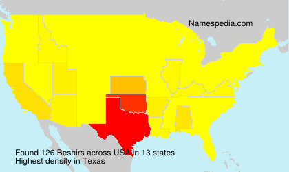 Surname Beshirs in USA Surname Beshirs in USA