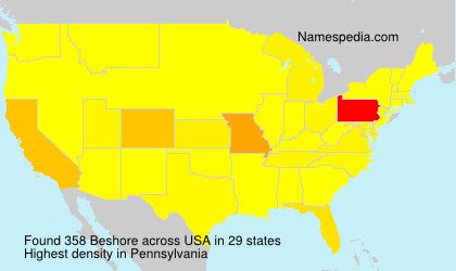 Surname Beshore in USA Surname Beshore in USA