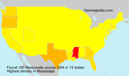Surname Bessonette in USA Surname Bessonette in USA
