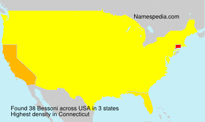 Surname Bessoni in USA Surname Bessoni in USA