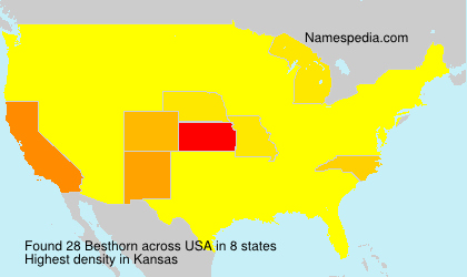 Surname Besthorn in USA Surname Besthorn in USA