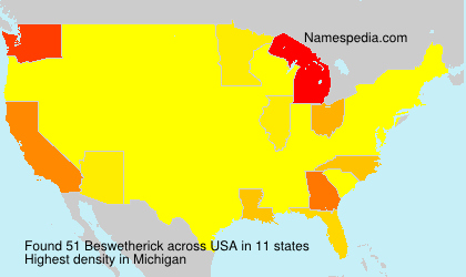 Surname Beswetherick in USA Surname Beswetherick in USA