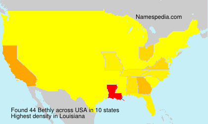 Surname Bethly in USA Surname Bethly in USA