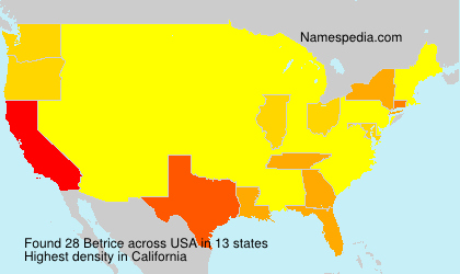 Surname Betrice in USA Surname Betrice in USA