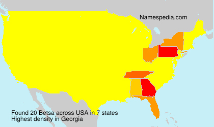 Surname Betsa in USA Surname Betsa in USA