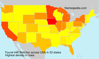 Surname Bettcher in USA Surname Bettcher in USA