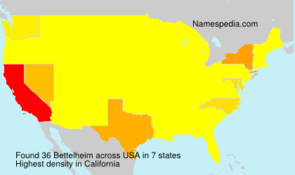 Surname Bettelheim in USA Surname Bettelheim in USA