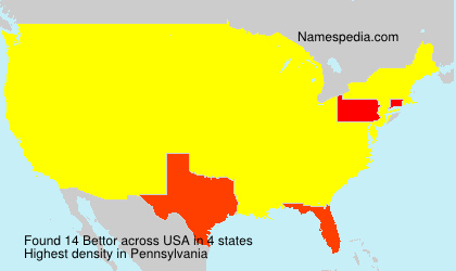 Surname Bettor in USA Surname Bettor in USA