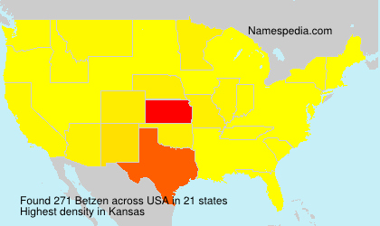 Surname Betzen in USA Surname Betzen in USA