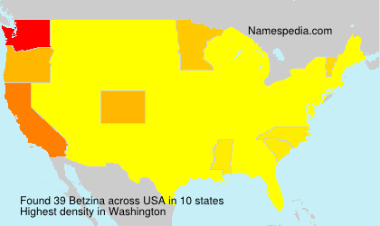 Surname Betzina in USA Surname Betzina in USA