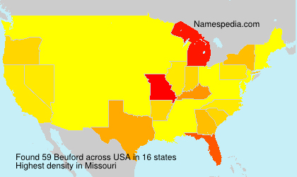 Surname Beuford in USA Surname Beuford in USA
