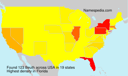 Surname Beuth in USA Surname Beuth in USA