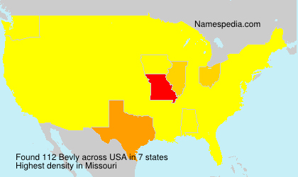 Surname Bevly in USA Surname Bevly in USA