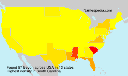 Surname Bevon in USA Surname Bevon in USA