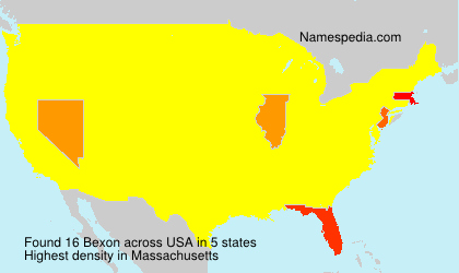 Surname Bexon in USA Surname Bexon in USA
