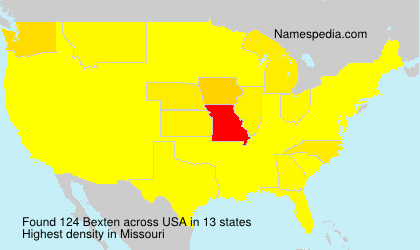 Surname Bexten in USA Surname Bexten in USA