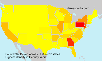 Surname Beyah in USA Surname Beyah in USA