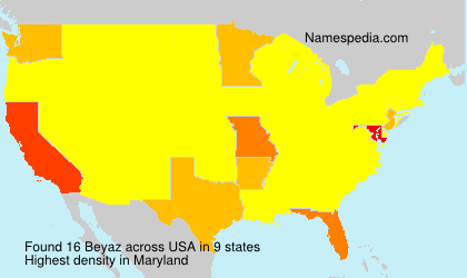 Surname Beyaz in USA Surname Beyaz in USA