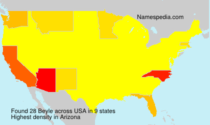 Surname Beyle in USA Surname Beyle in USA