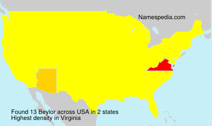 Surname Beylor in USA Surname Beylor in USA
