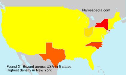 Surname Bezant in USA Surname Bezant in USA
