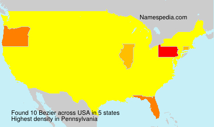 Surname Bezier in USA Surname Bezier in USA