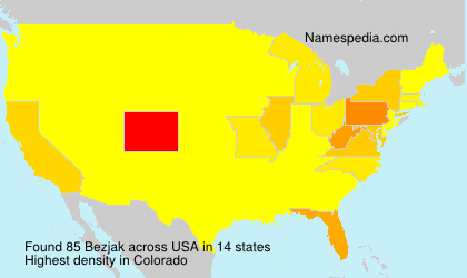 Surname Bezjak in USA Surname Bezjak in USA