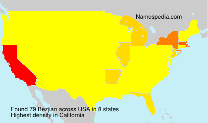 Surname Bezjian in USA Surname Bezjian in USA