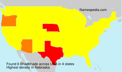 Surname Bhadbhade in USA Surname Bhadbhade in USA