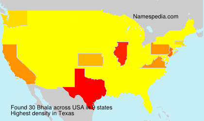 Surname Bhala in USA Surname Bhala in USA