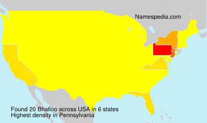 Surname Bhalloo in USA Surname Bhalloo in USA