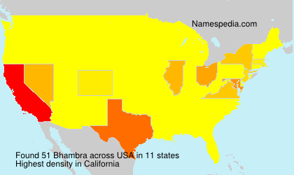 Surname Bhambra in USA Surname Bhambra in USA
