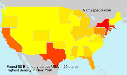 Surname Bhandary in USA Surname Bhandary in USA
