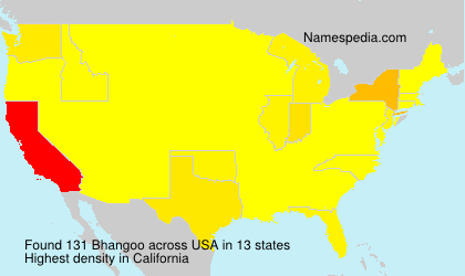 Surname Bhangoo in USA