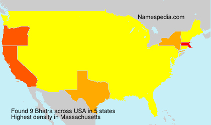 Surname Bhatra in USA Surname Bhatra in USA