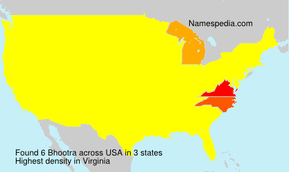 Surname Bhootra in USA Surname Bhootra in USA