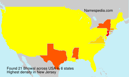 Surname Bhowal in USA Surname Bhowal in USA