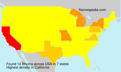 Surname Bhuma in USA Surname Bhuma in USA
