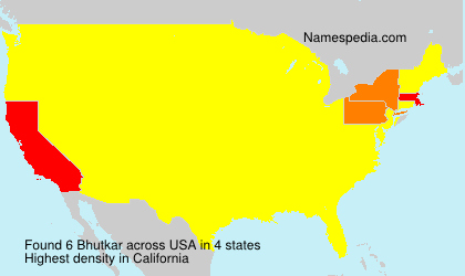Surname Bhutkar in USA Surname Bhutkar in USA