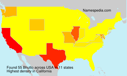 Surname Bhutto in USA Surname Bhutto in USA