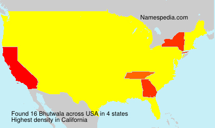 Surname Bhutwala in USA Surname Bhutwala in USA
