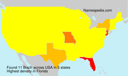Surname Biach in USA Surname Biach in USA