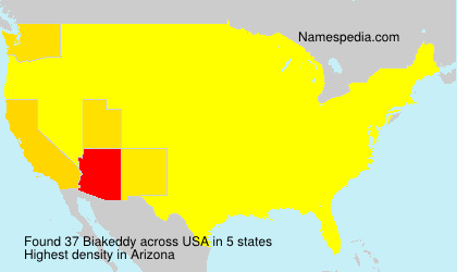 Surname Biakeddy in USA Surname Biakeddy in USA