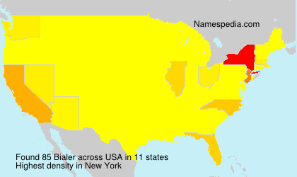 Surname Bialer in USA Surname Bialer in USA