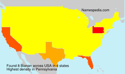 Surname Bianan in USA Surname Bianan in USA