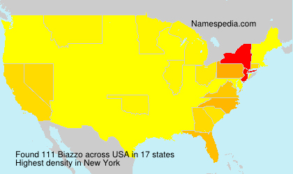 Surname Biazzo in USA